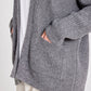 Cardigan Mette in lana d’agnello GOTS grigio melangé