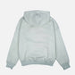 Felpa oversize donna in cotone biologico verde menta con cappuccio