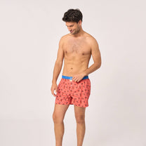 Boxer uomo in cotone biologico con stampa bradipo