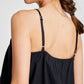 Top Annie nero in cotone biologico