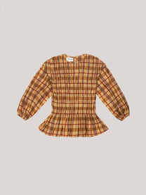 Blusa in popeline con bottoni