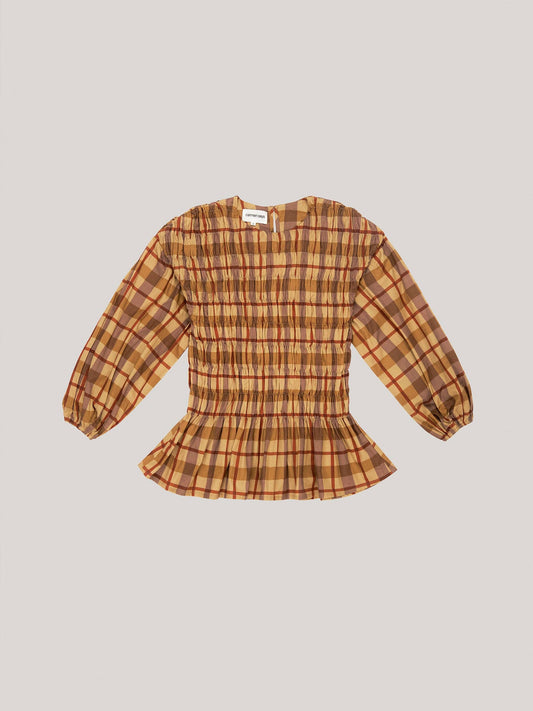 Blusa in popeline con bottoni