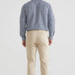 Camicia di flanella uomo Chop in cotone organico color Ash