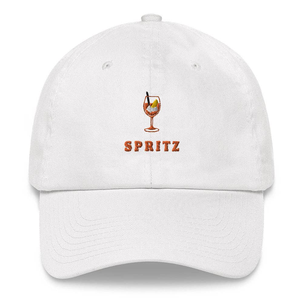 Cappellino dad hat Spritz ricamato in cotone