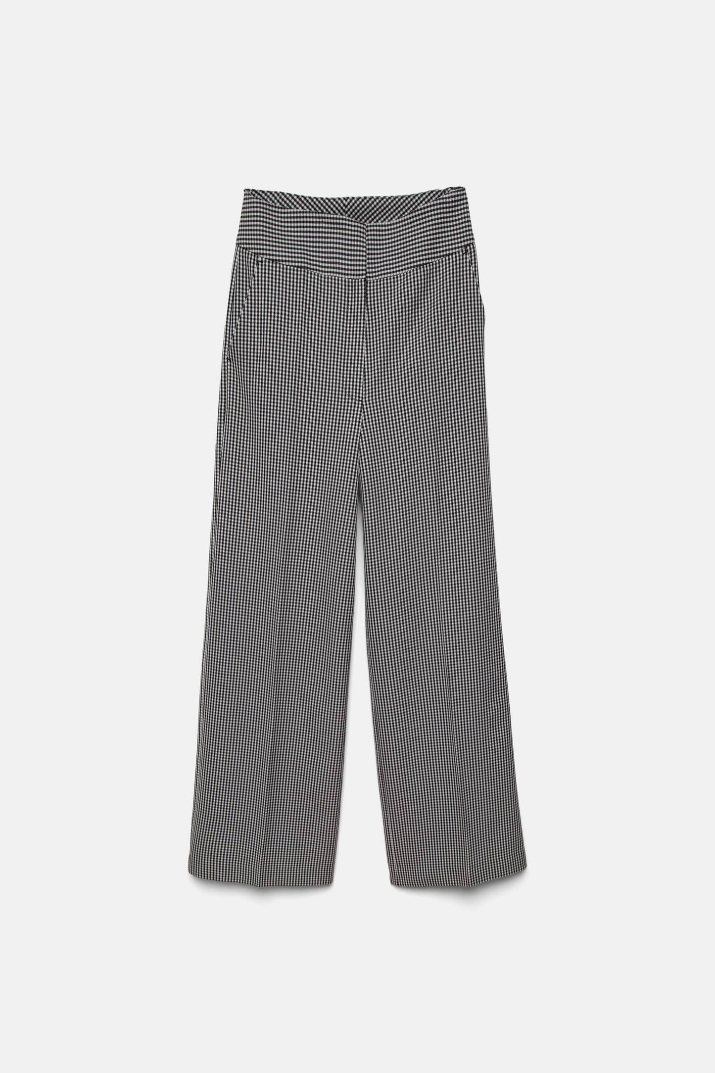 Pantaloni a quadri a gamba larga