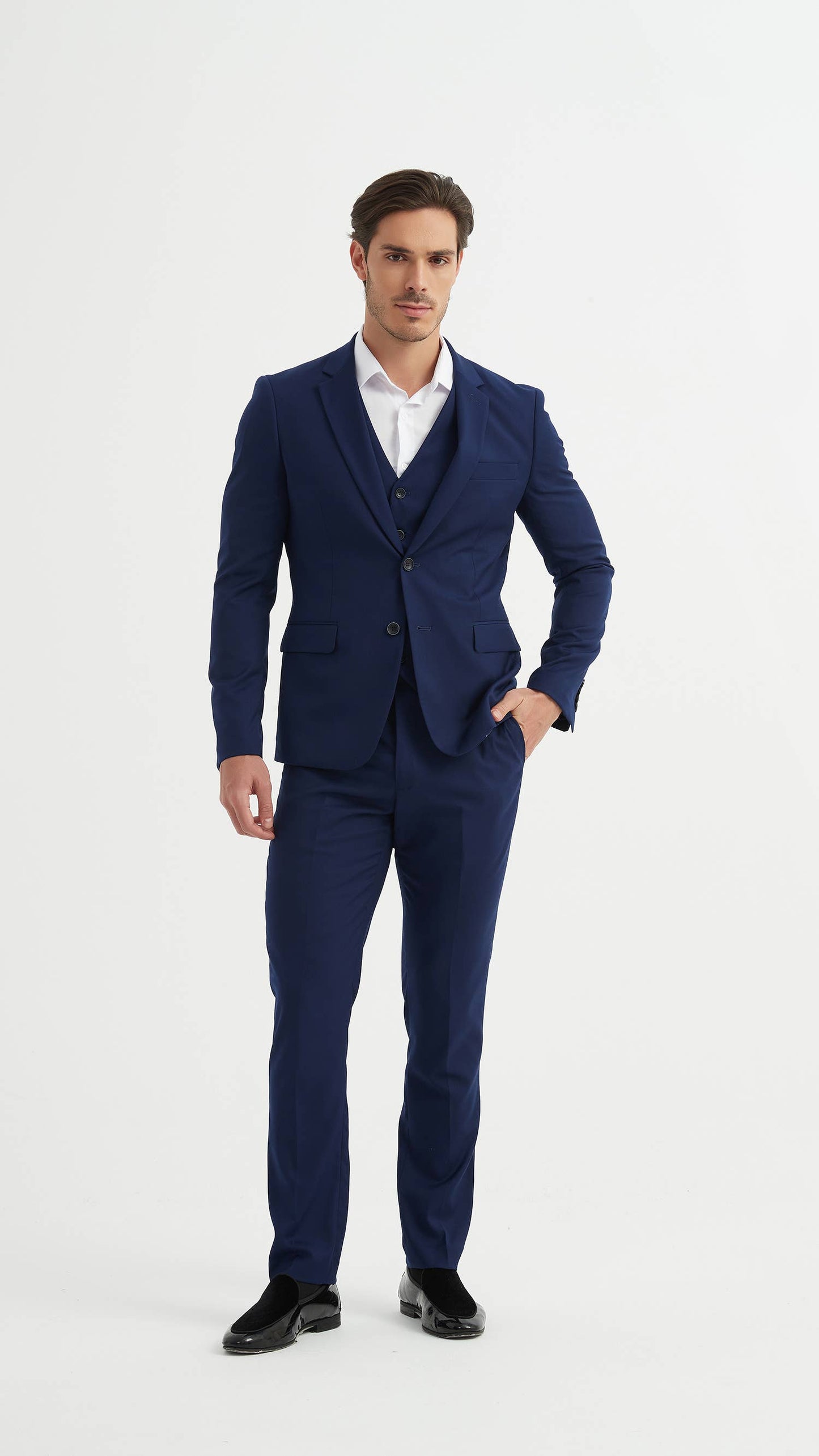 Abito uomo tre pezzi blu