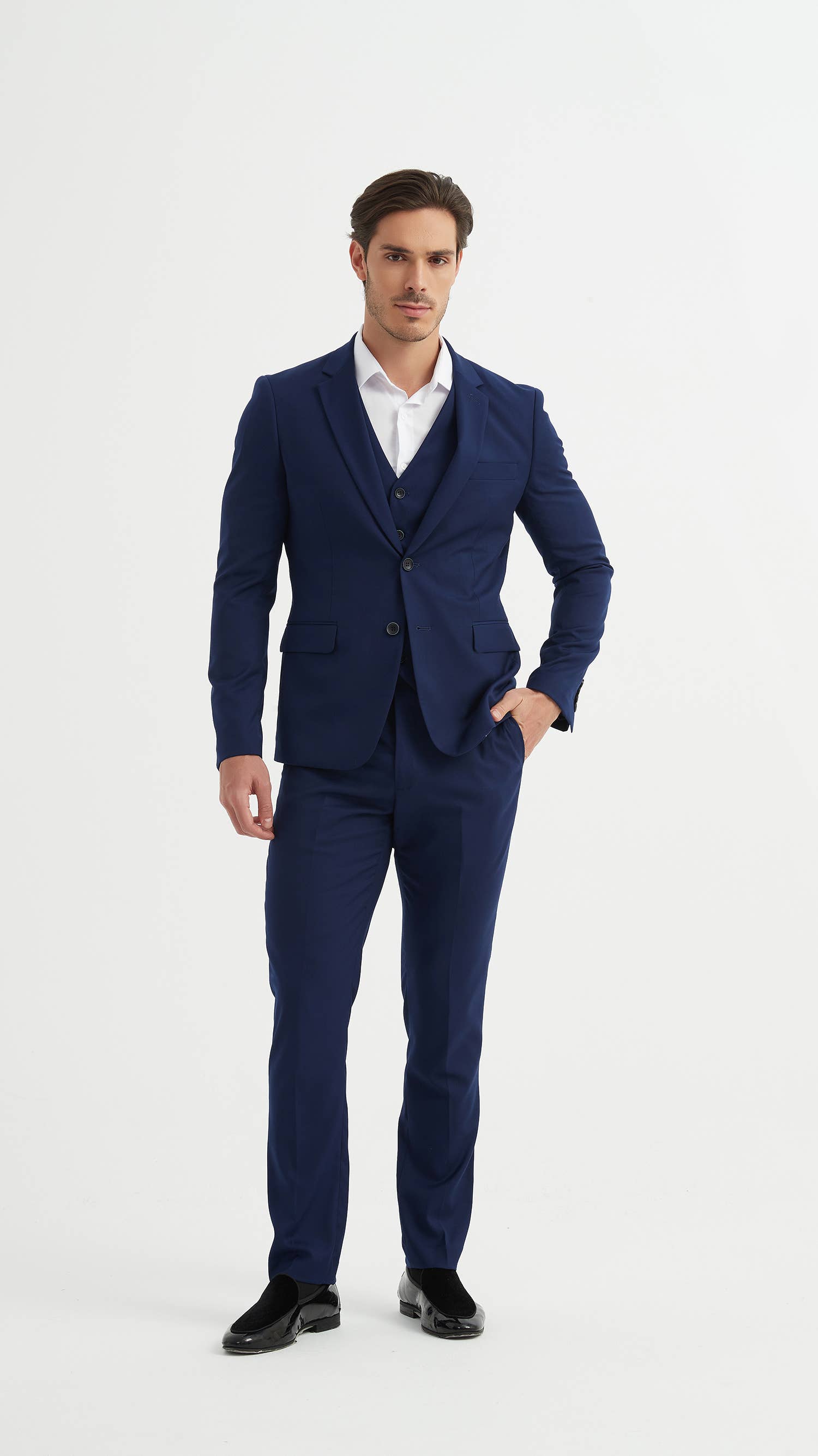 Abito uomo tre pezzi blu