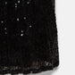 Gonna midi con paillettes nera