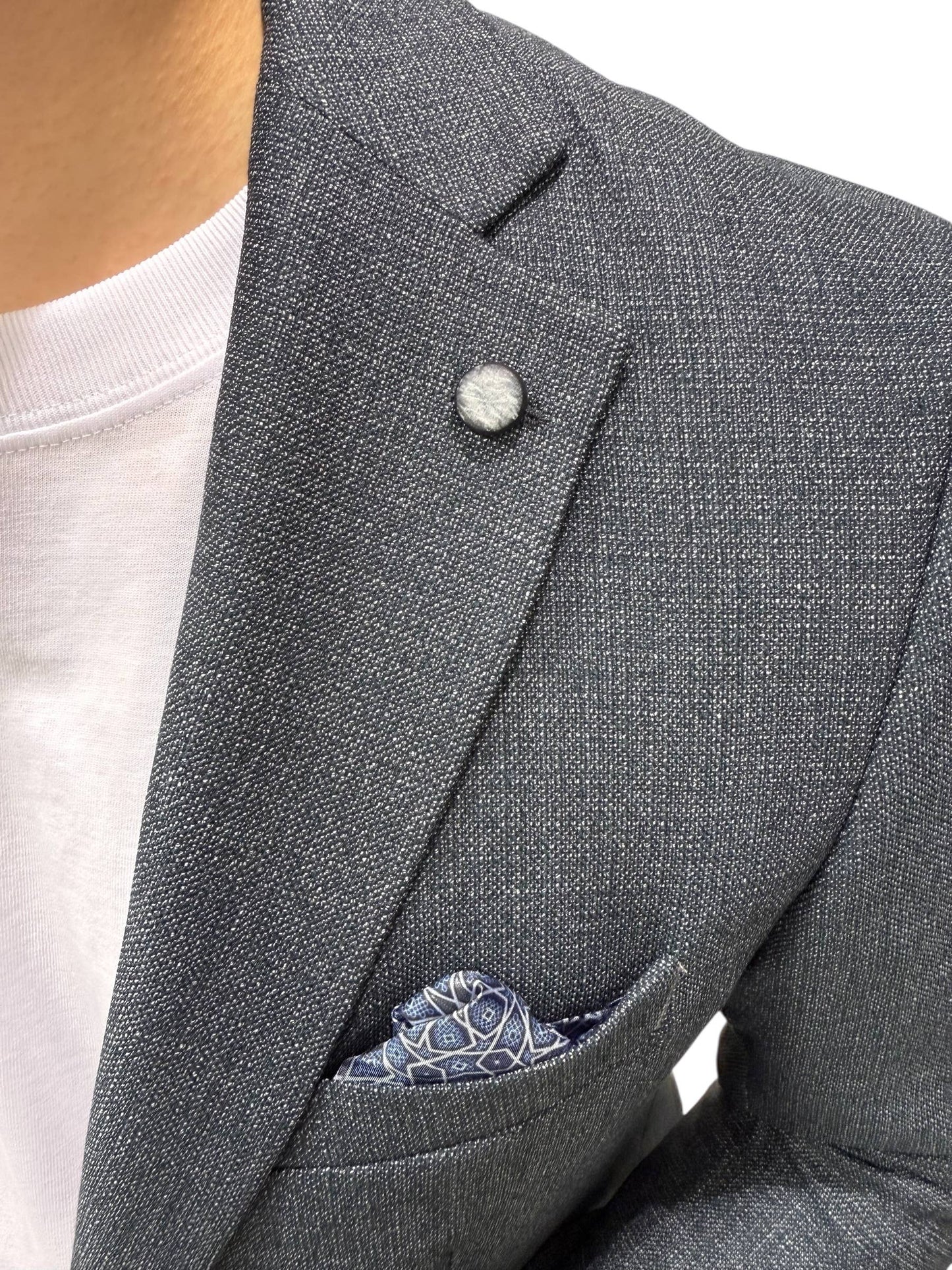 Blazer uomo antracite slim fit