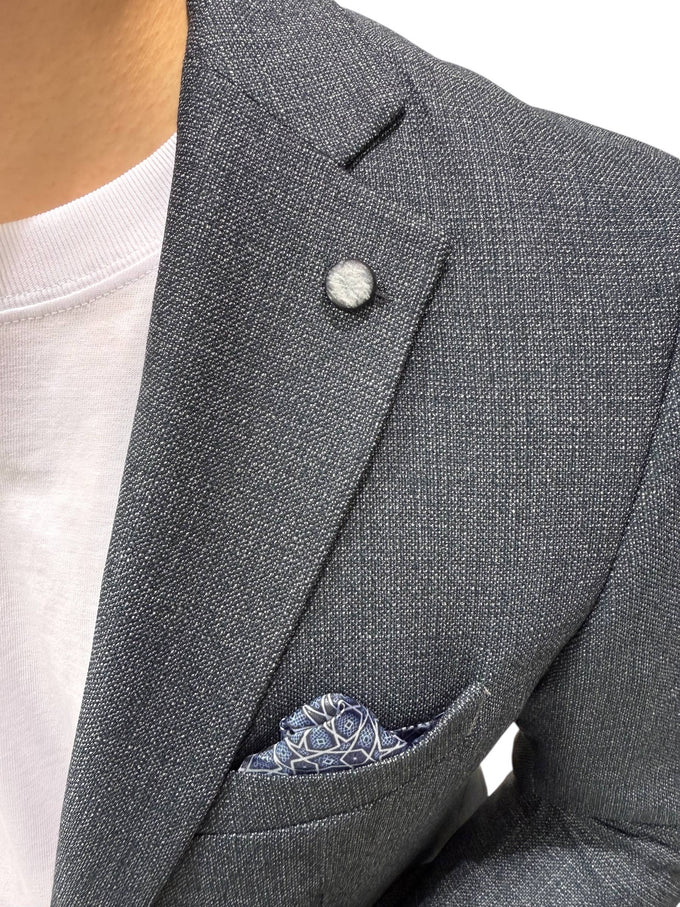 Blazer uomo antracite slim fit