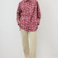 Camicia rosa a fantasia floreale dal fit comodo