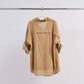 Camicia oversize in cotone ricamata