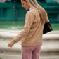 Maglione in lana con scollo a V