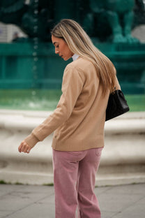 Maglione in lana con scollo a V