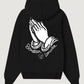 Felpa unisex Bendita Locura II nera con cappuccio