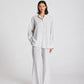 Camicia Beate in cotone biologico a righe sottili blu
