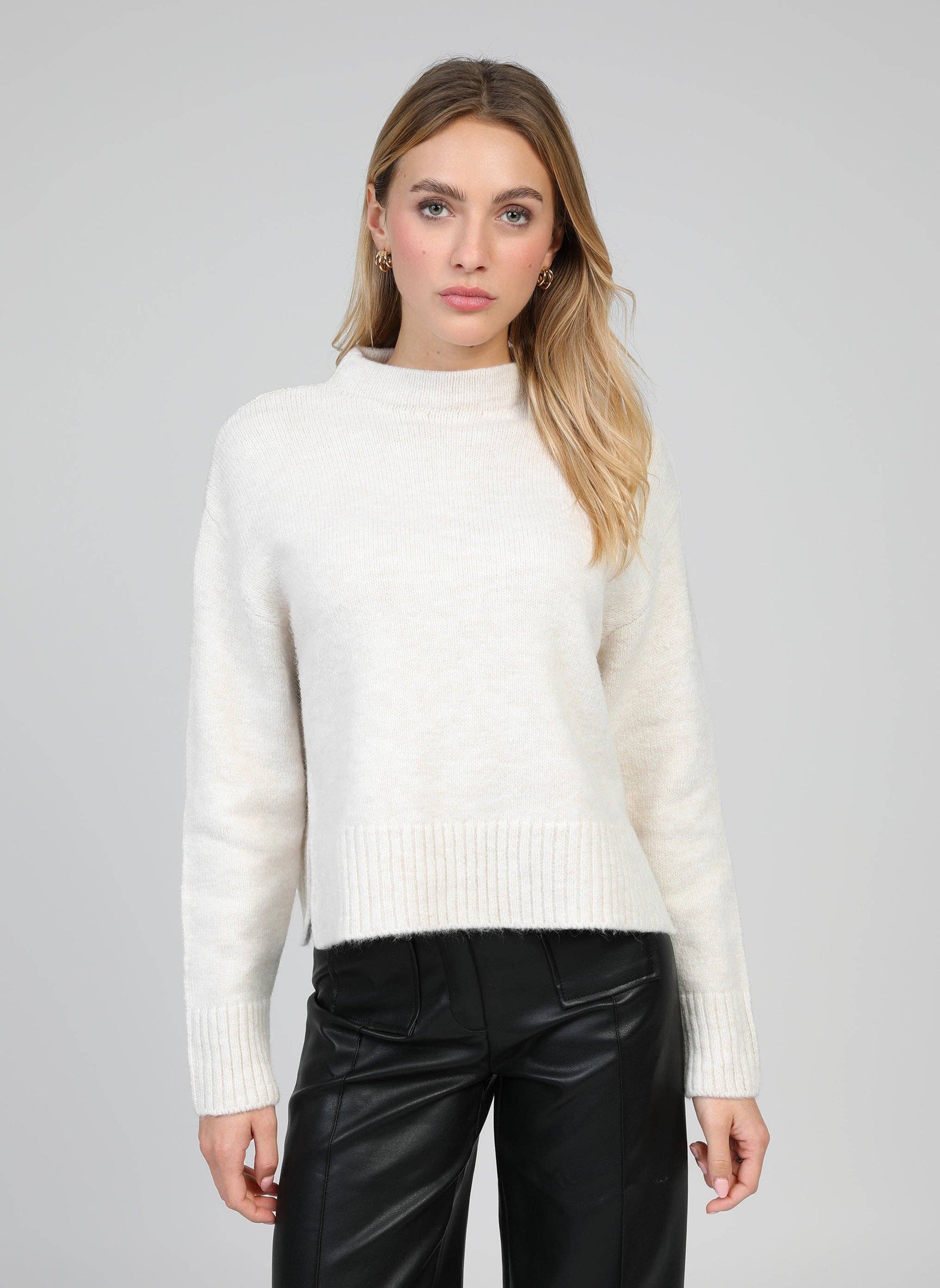 Maglione Lorana écru girocollo