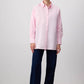 Camicia oversize con cravatta funzionale in misto cotone