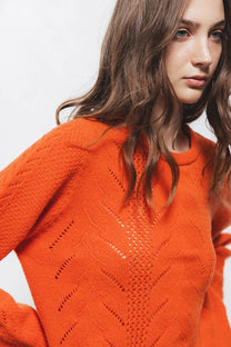 Maglione a maglia strutturata girocollo