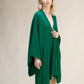 Maxi mantella in misto cashmere