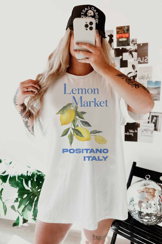 T-shirt oversize Lemon Market