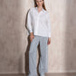 Pantaloni palazzo in lurex
