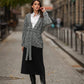Cappotto in maglia con cintura