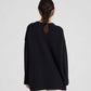 Maglione oversize Vigga in lana d’agnello nero