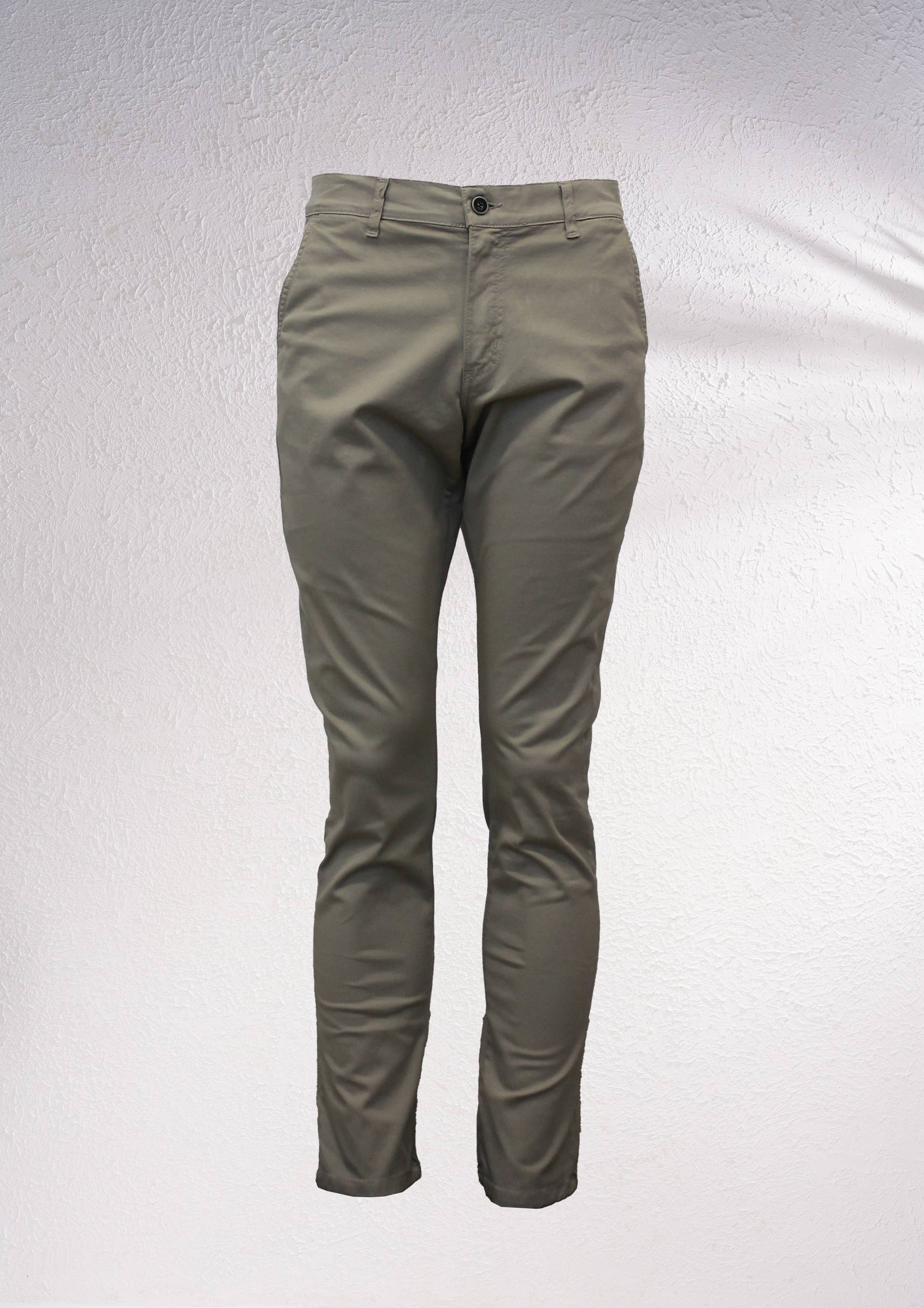 Pantaloni chino a sigaretta slim elasticizzati