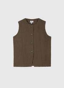Gilet sartoriale Zola color militare