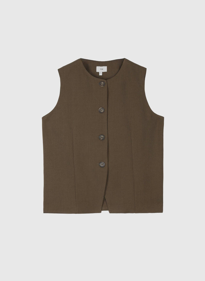 Gilet sartoriale Zola color militare