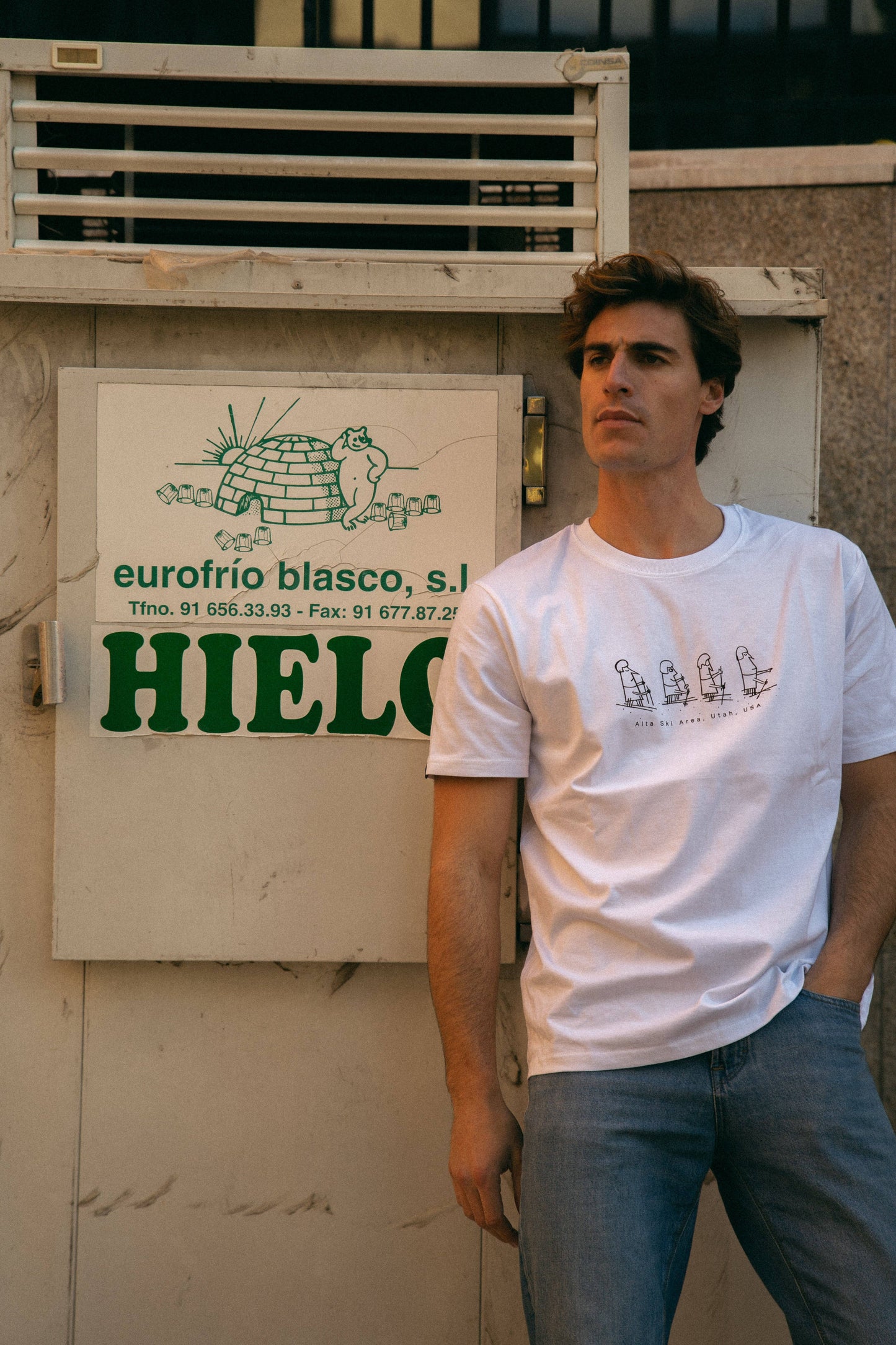 T-shirt Snow Pope in cotone biologico