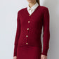 Set coordinato in maglia con cardigan e gonna lunga