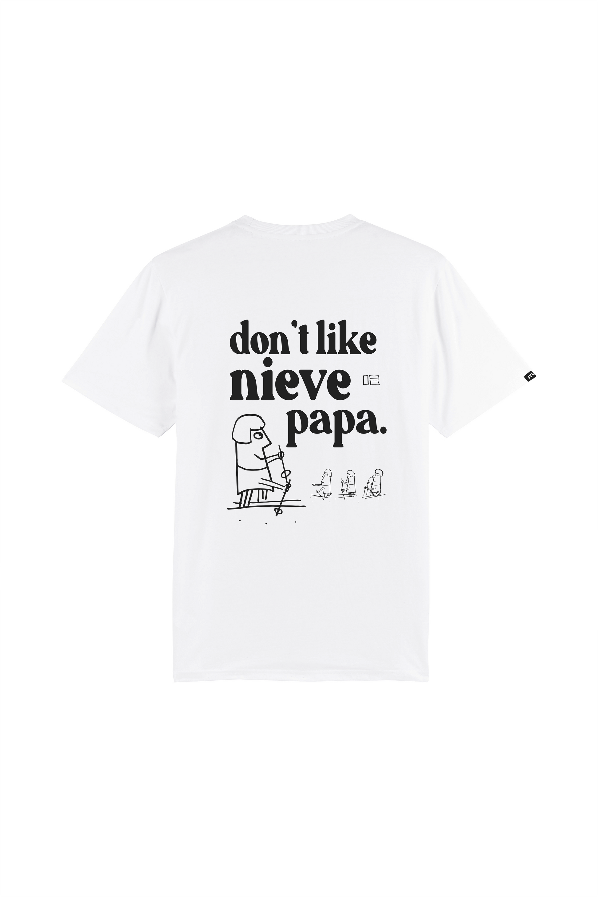 T-shirt Snow Pope in cotone biologico