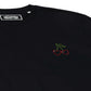 T-shirt unisex ricamata Cherry Love in cotone biologico