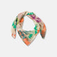 Sciarpa foulard con stampa floreale tie-dye