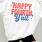 Felpa oversize Happy Fourth Y’all