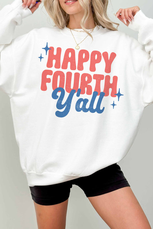 Felpa oversize Happy Fourth Y’all