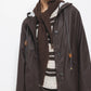 Parka con cappuccio e coulisse regolabile