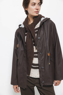 Parka con cappuccio e coulisse regolabile