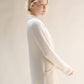 Giacca doppiopetto in maglia misto cashmere