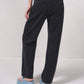 Jeans bicolore in denim con tasche zip