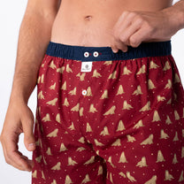 Boxer in cotone biologico con stampa trichechi