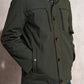 Giacca con zip classica in poliestere