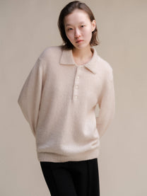 Polo in misto mohair