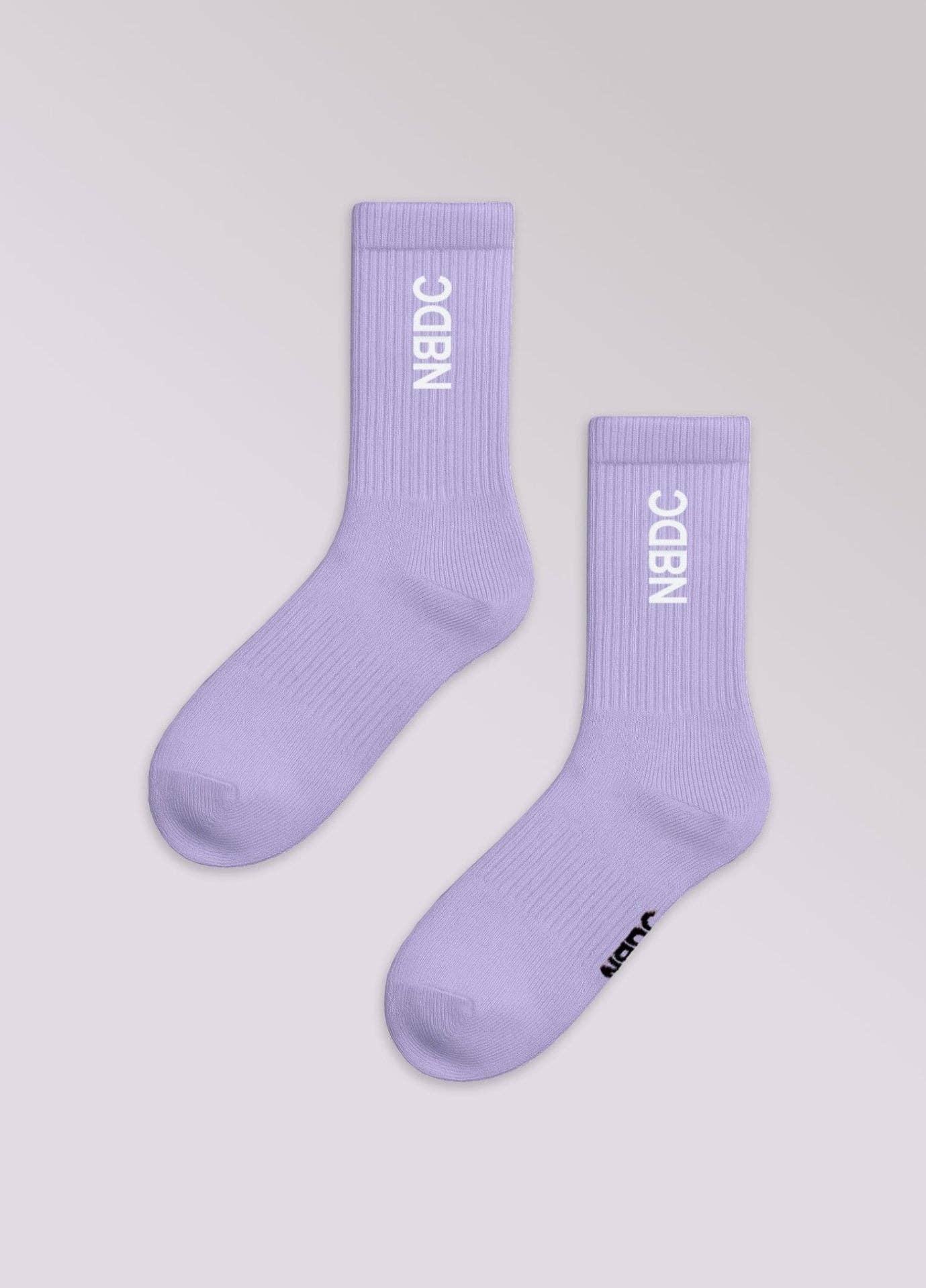 Calzini lavanda con logo