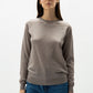 Pullover girocollo in lana merino extrafine