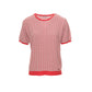 Polo in maglia jacquard in viscosa