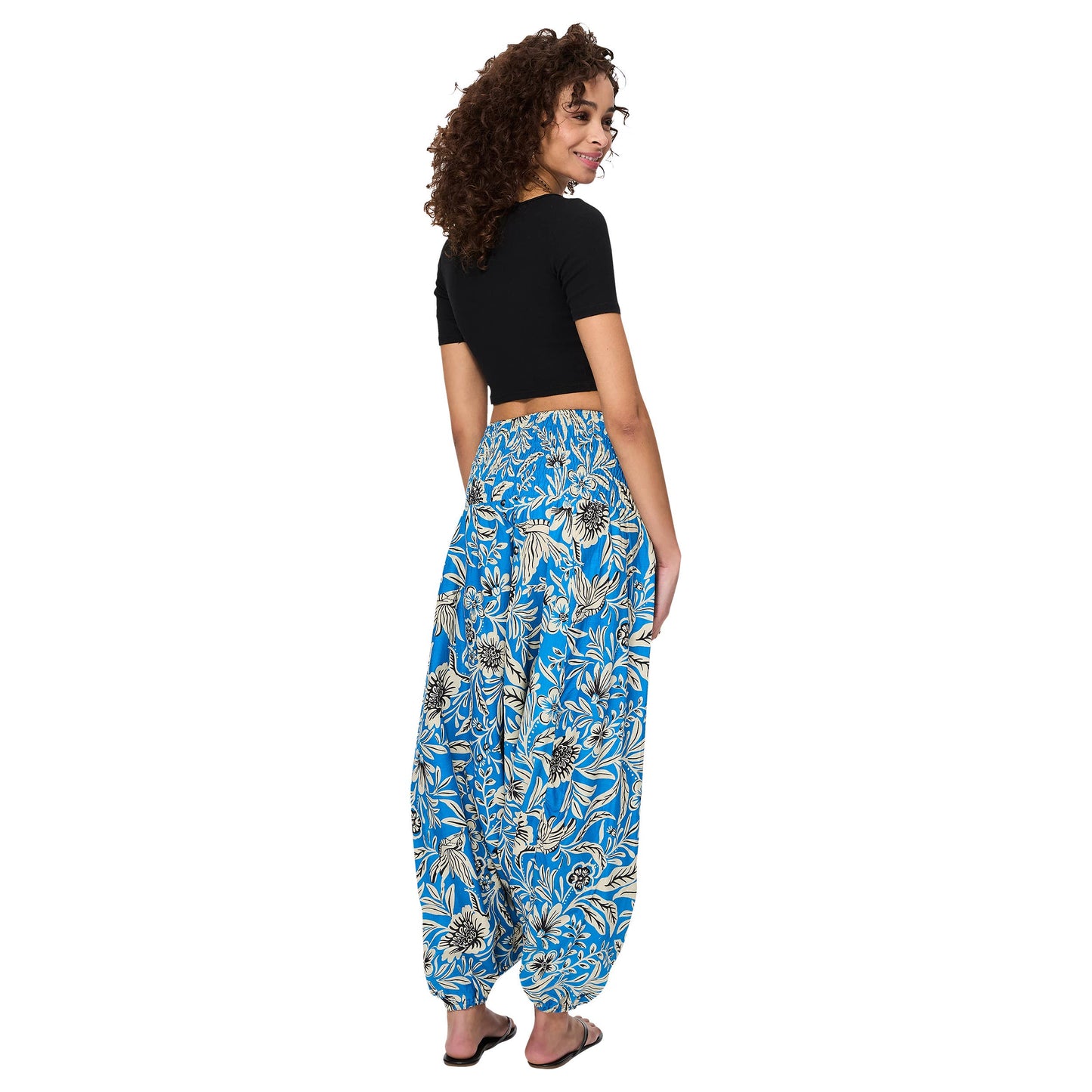 Pantaloni harem sarouel estivi in cotone
