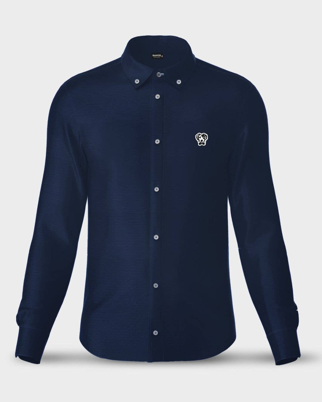 Camicia Oxford blu antimacchia
